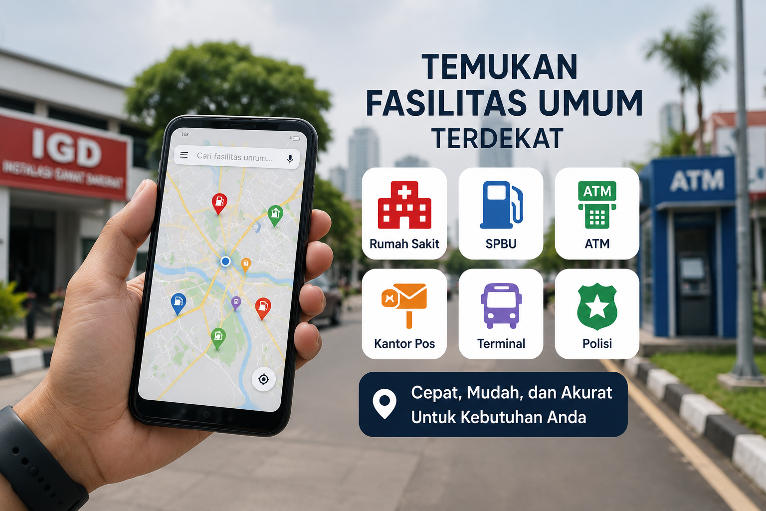 Temukan Fasilitas Umum Terdekat